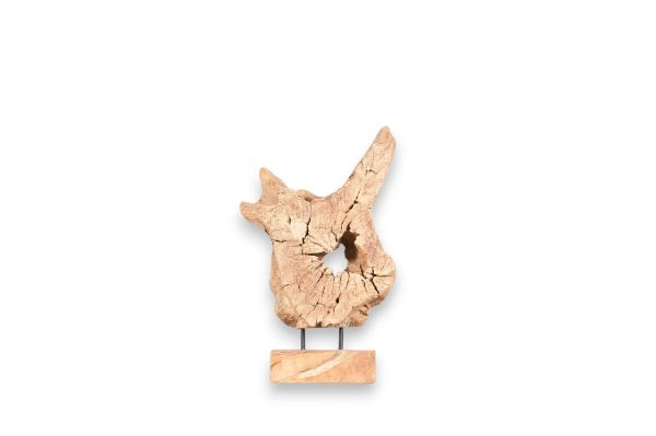Afbeelding van WOODEN STATUE "SLICE"