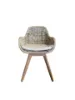 Afbeelding van Nelly Chair, Kubu grey, Teak legs